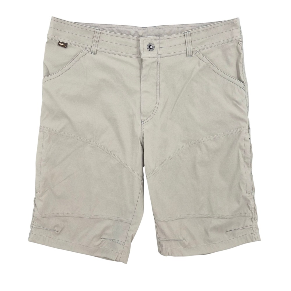 Kuhl Renegade Mens Khaki Cargo Hiking Shorts Size 38 Tan Technical Outdoor Trail